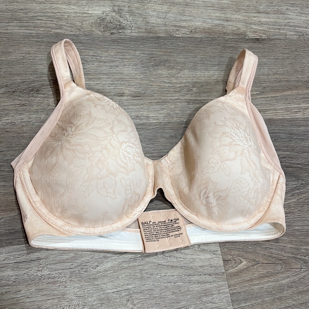 Bali Light Peach Lace T-Shirt Bra